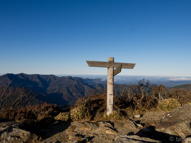 三嶺の夕焼け撮影